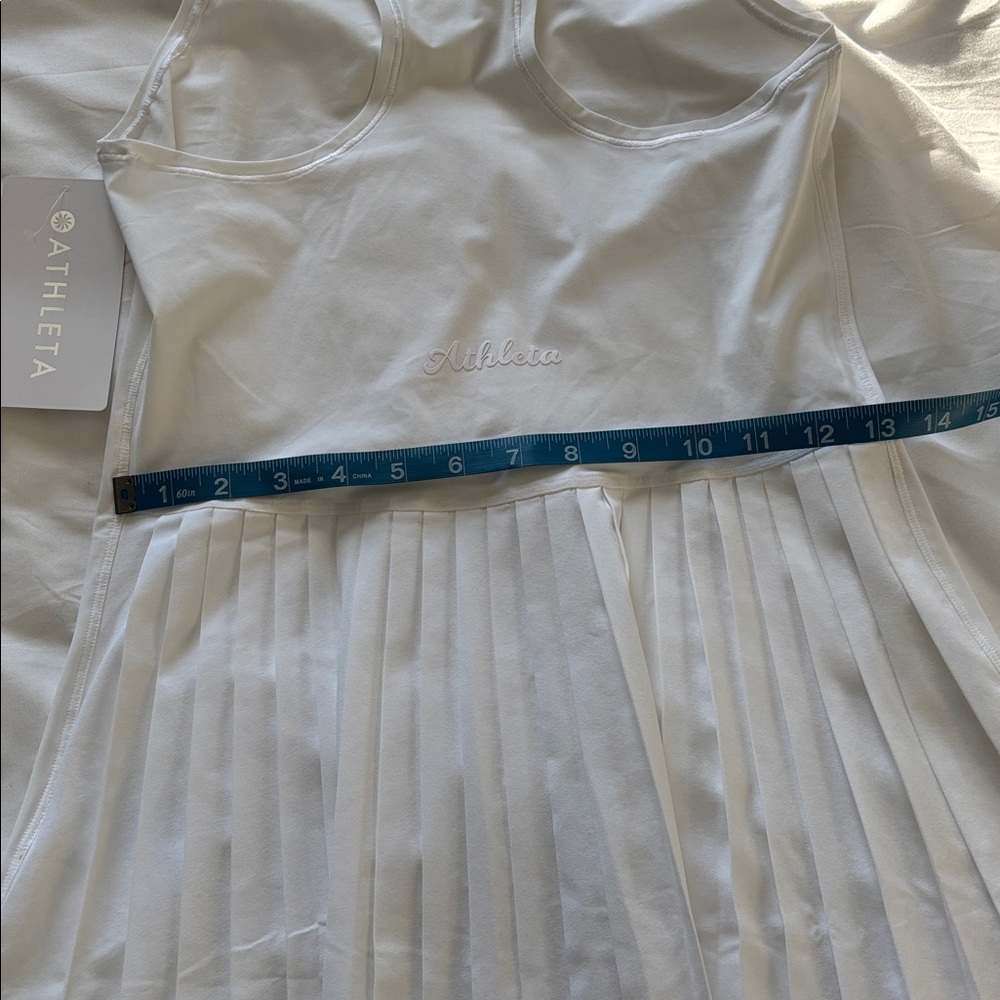 NWT Match Point Pleated Dress White Athletic Dress - Picture 11 of 13